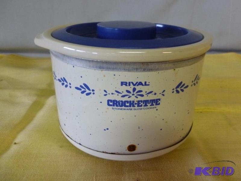 lot 115 image: Rival crock-ette stoneware slow cooker model ...