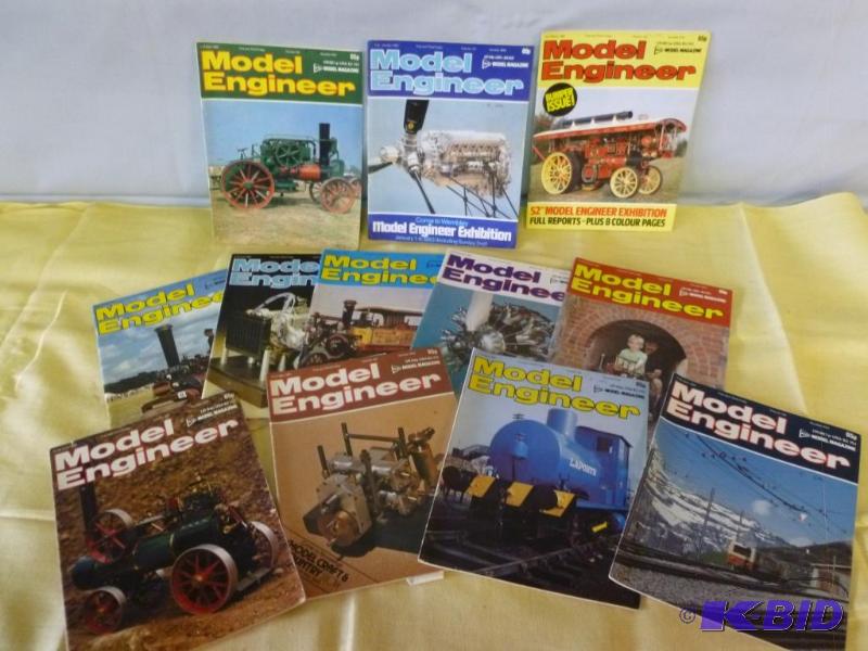 lot 123 image: Lot of twelve 1983 Model Engineer magazines....