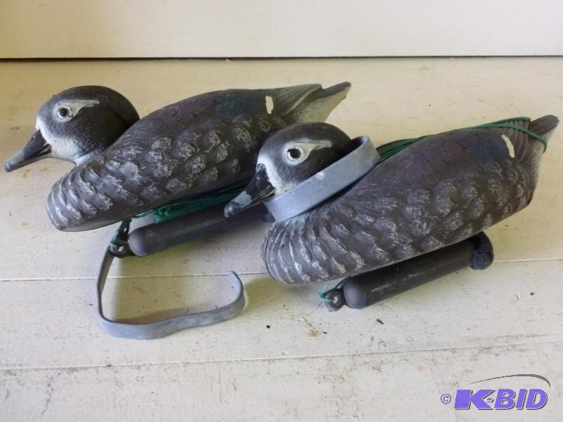 lot 128 image: Lot of two Carry Lite&nbspfloating duck deco...