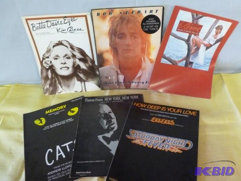 lot 137 image: Lot of six pieces of collectible sheet music....