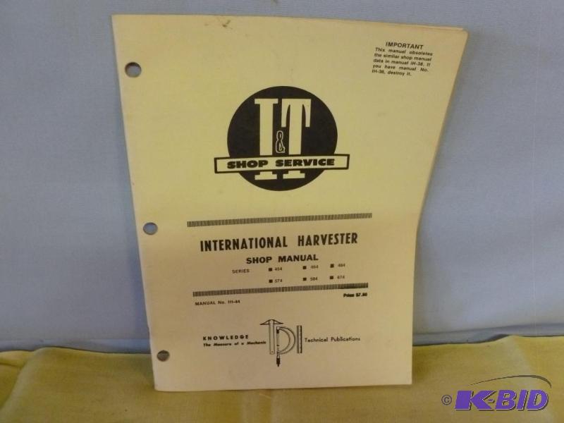 lot 143 image: International Harvester I&ampT Shop Service ...
