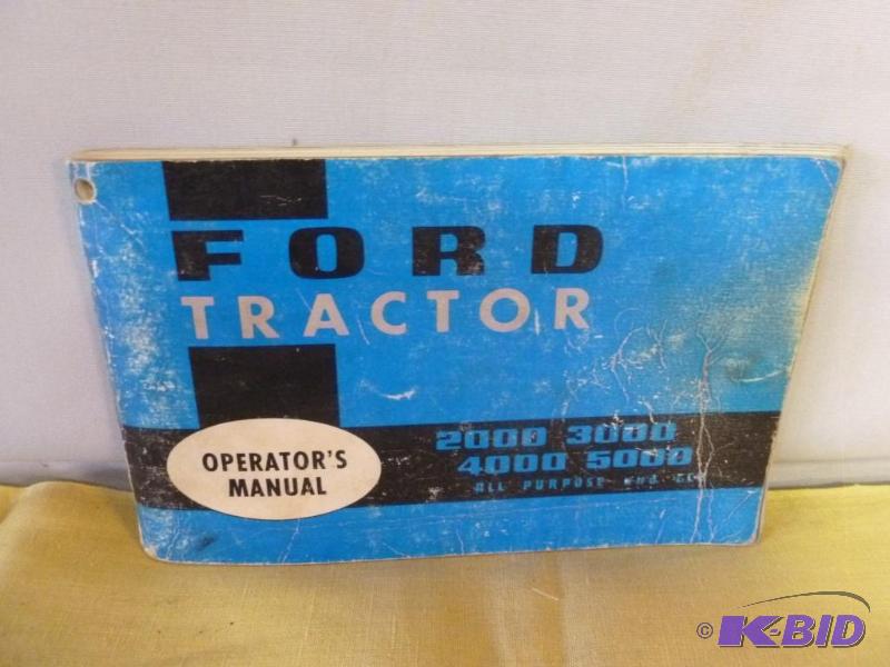 lot 147 image: Vintage 1967 Ford Tractor Operators Manual....