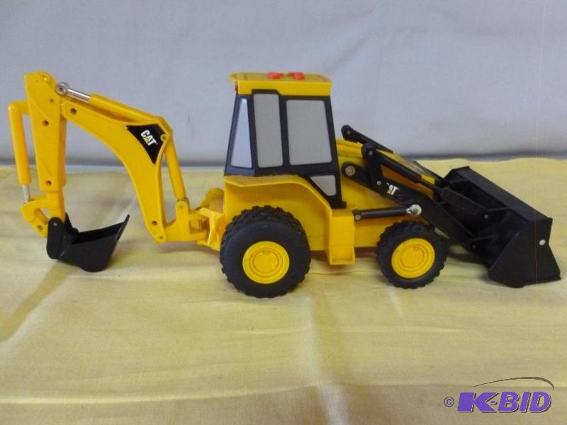 lot 170 image: Large Cat heavy gage plastic backhoe loader t...