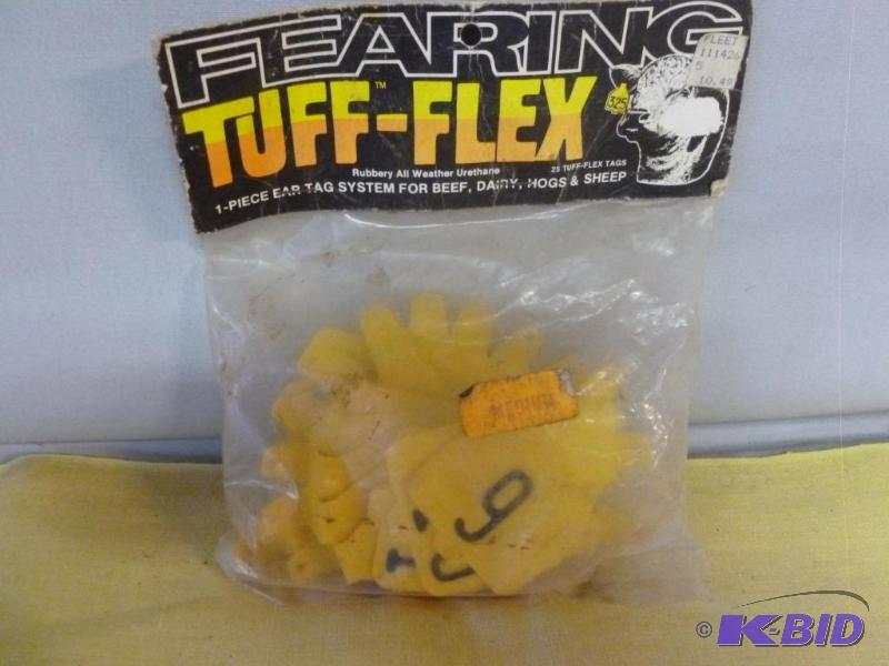 lot 191 image: Fearing Tuff-Flex beef cattle ear tag system,...