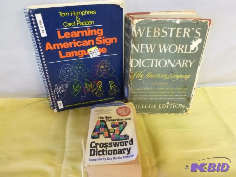 lot 197 image: Lot of three dictionary books....