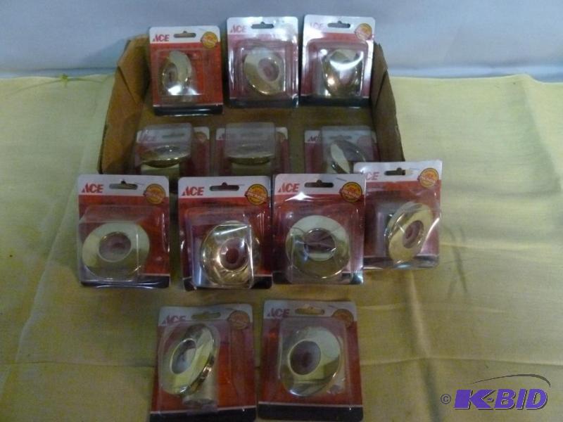 lot 225 image: Large lot of brand new Ace polished brass han...