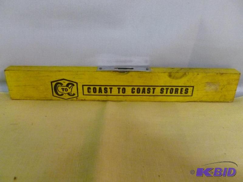 lot 237 image: Vintage Coast To Coast wooden advertisement l...
