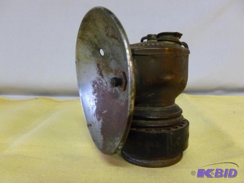 lot 41 image: Vintage Justrite&nbspcopper bodied gas miner...