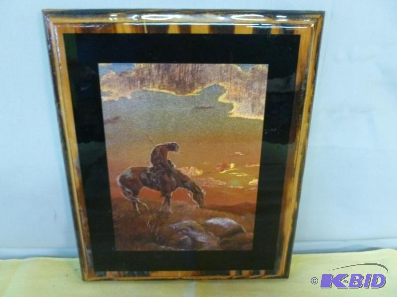 lot 51 image: M. Caroselli - End Of The Trail picture on bo...