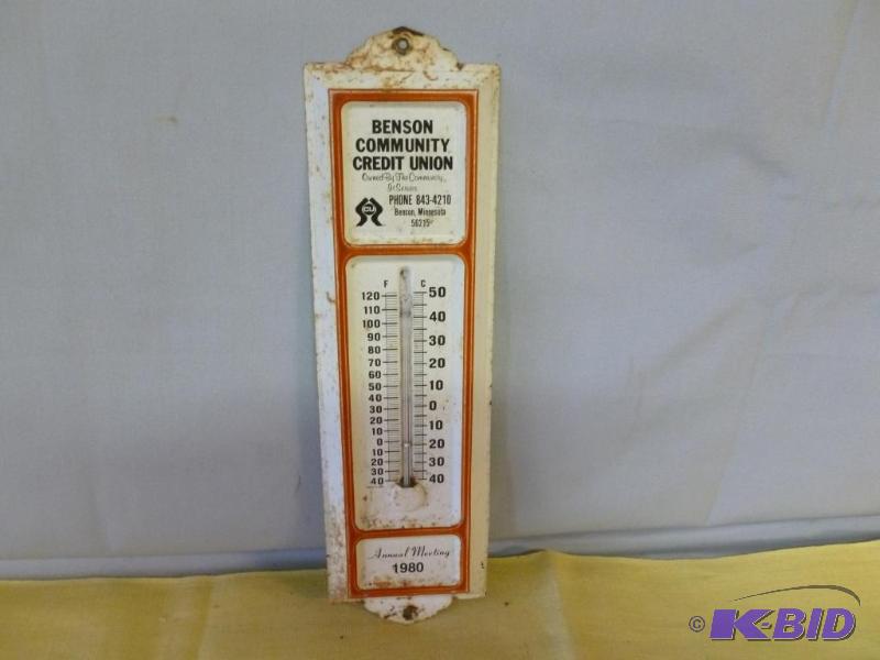 lot 82 image: Collectible 1980 Benson Community Credit Unio...