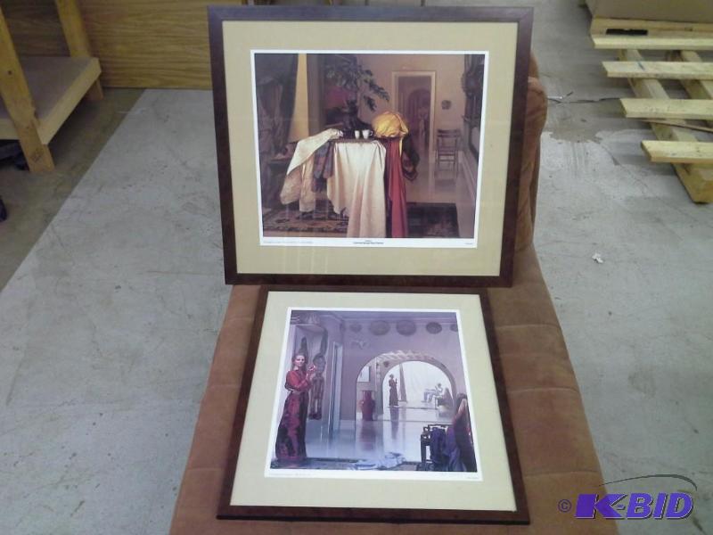 lot 34 image: Framed Art Lot