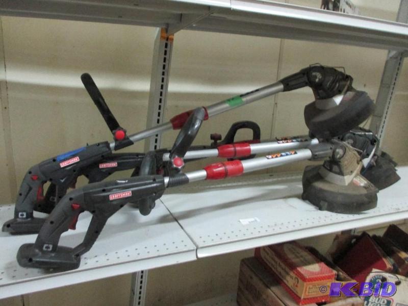 5 battery operated weed whips, no batteries...