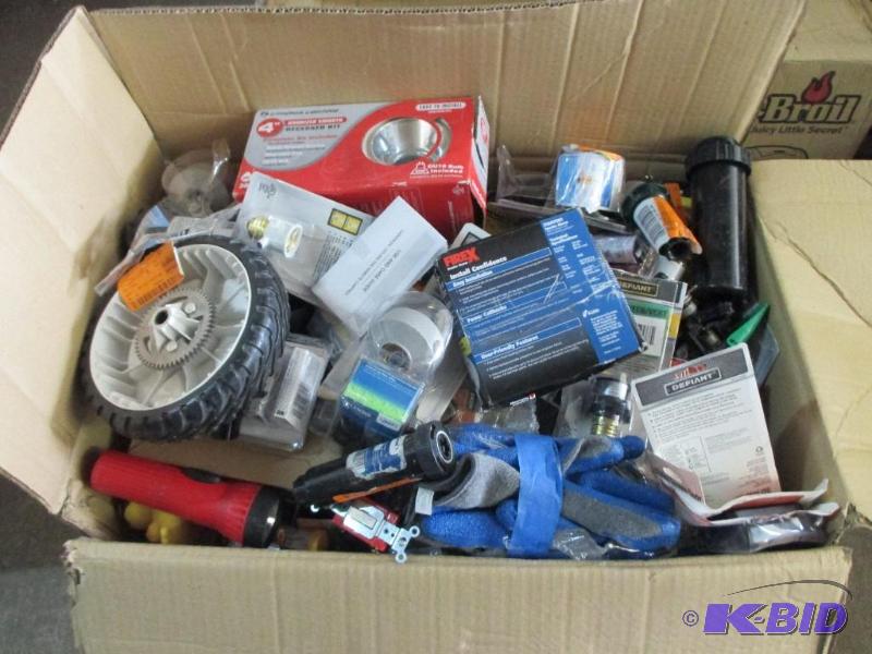 box of home depot small returns...