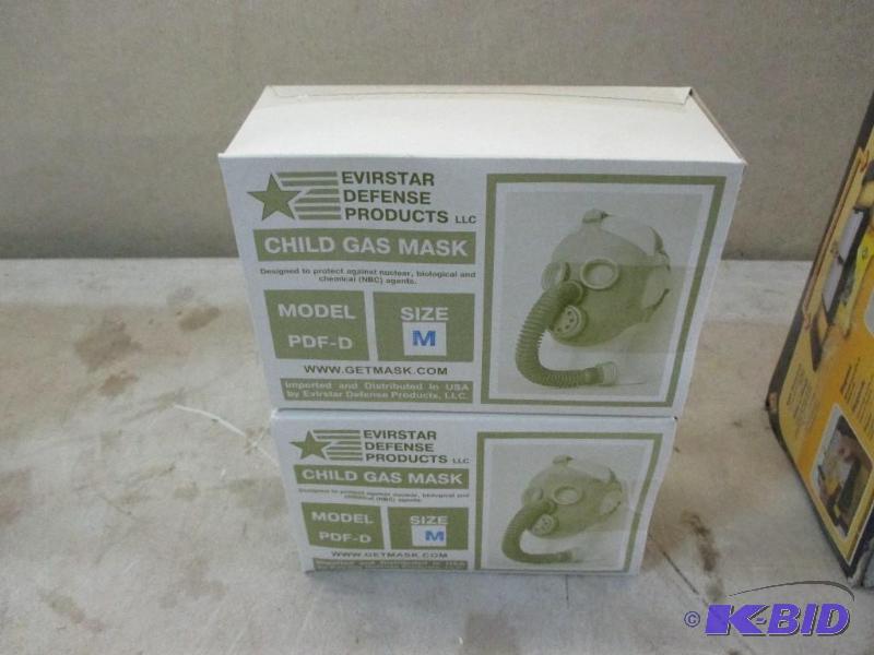 2 New Childs Gas Mask, size M...