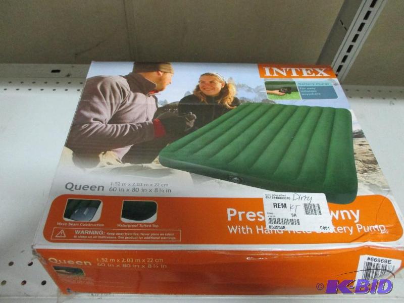 queen air bed with pump...