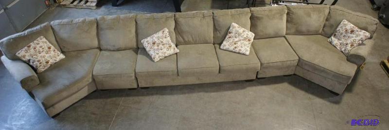 Ashley 5pc Sectional - MSRP $2999.99 - Dimens...