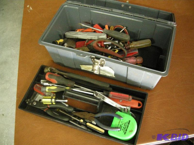 Tool box with tools