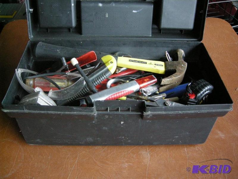 Tool box with tools