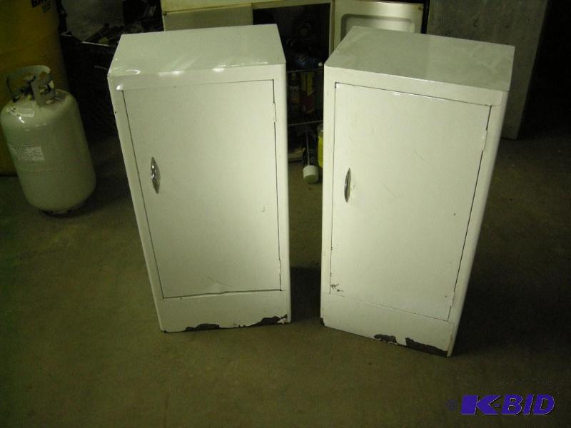 2 metal cabinets
