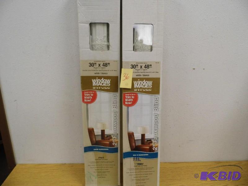 2 Faux Wood Blinds