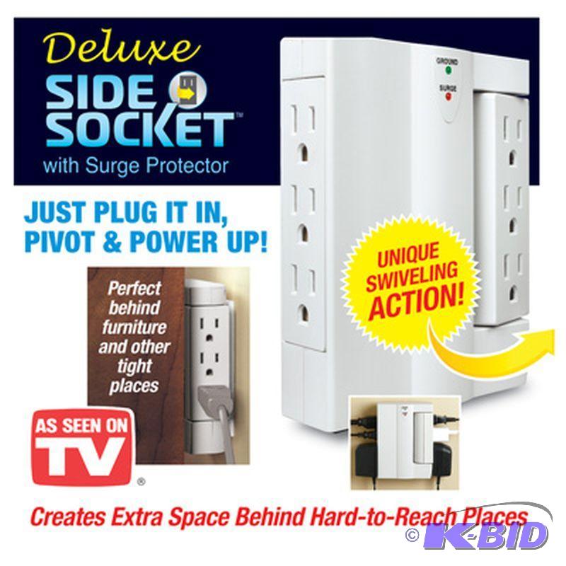 Lot of 2 As Seen On TV Side Sockets