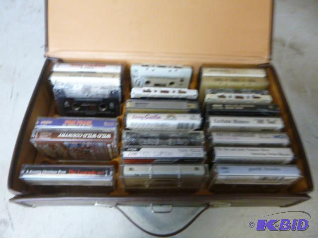 lot 108 image: Cassette Case with Miscellaneous Tapes...