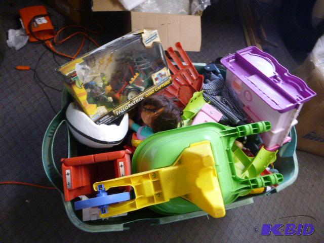 lot 112 image: Large Tote of Miscellaneous Toys...