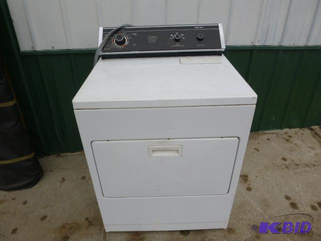 lot 124 image: Whirlpool Electric Dryer Owner states that it...