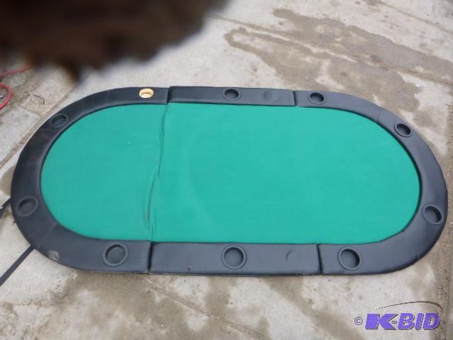 lot 133 image: Fold Up Poker Table Has some damage, missing ...