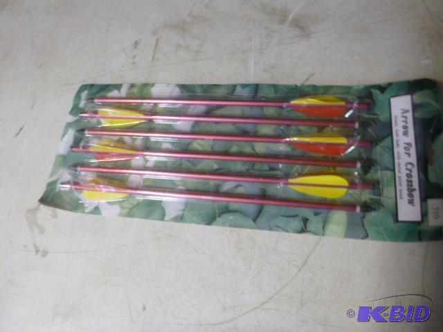 lot 181 image: 6 Aluminum Crossbow Arrows...