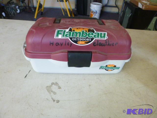 lot 44 image: Flambeau Tackle Box With some tackle....
