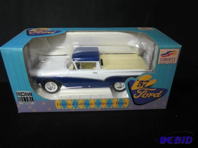 lot 22 image: ec cast57 Ford Die cast Bank by Liberty Classics Spec Limited Edition Collector Bank