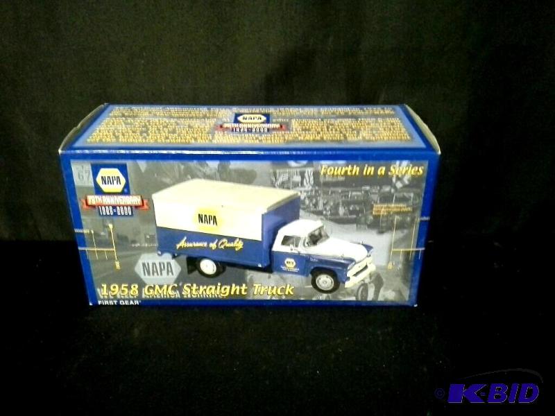 lot 28 image: NAPA 75th Anniversary 1958 GMC Straight Truck. 4th in Series.