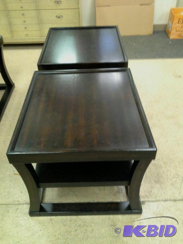 lot 68 image: Contemporary end tables