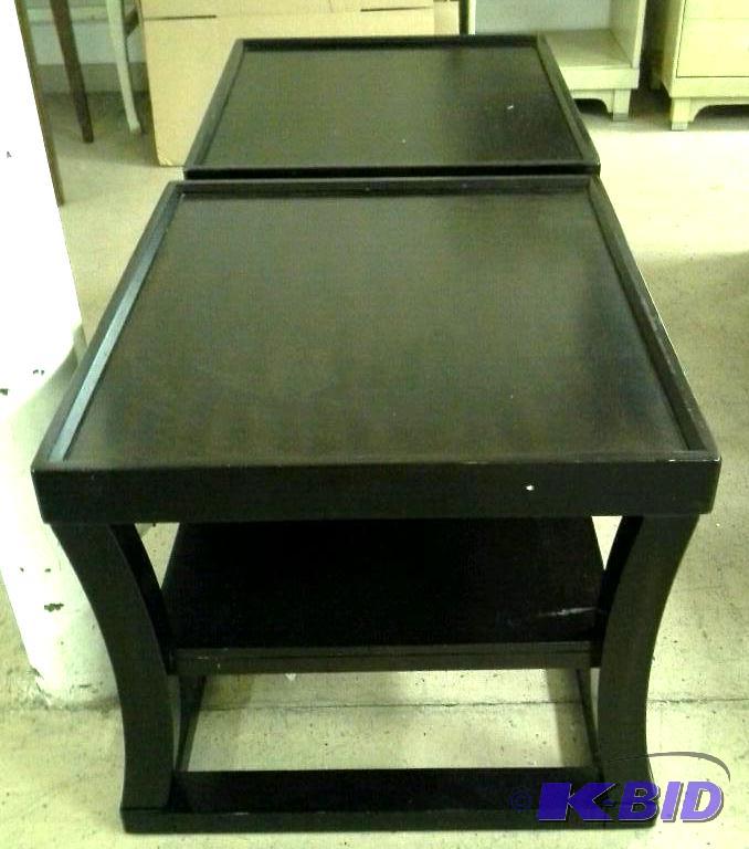 lot 70 image: Contemporary end tables