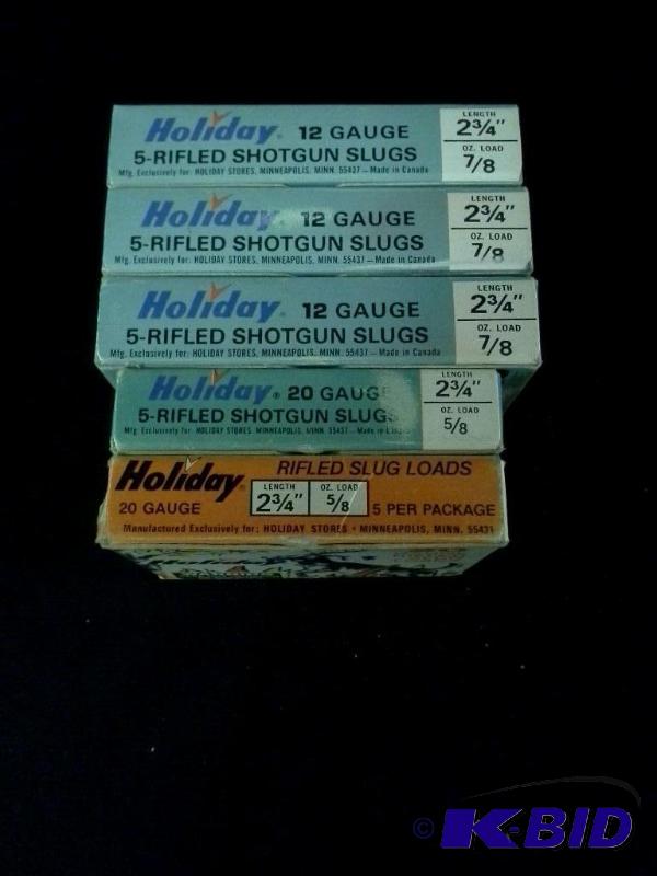 lot 87 image: Vintage Holiday Ammunition