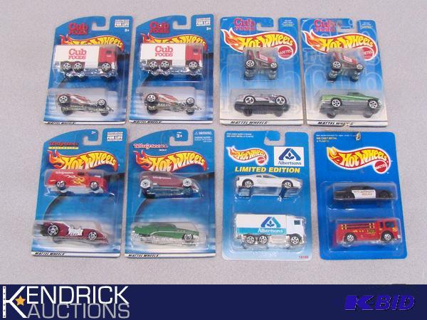 Lot of 8 Carded Hot Wheels Double Packs of Store Advertising 164 Scale Die Cast Cars