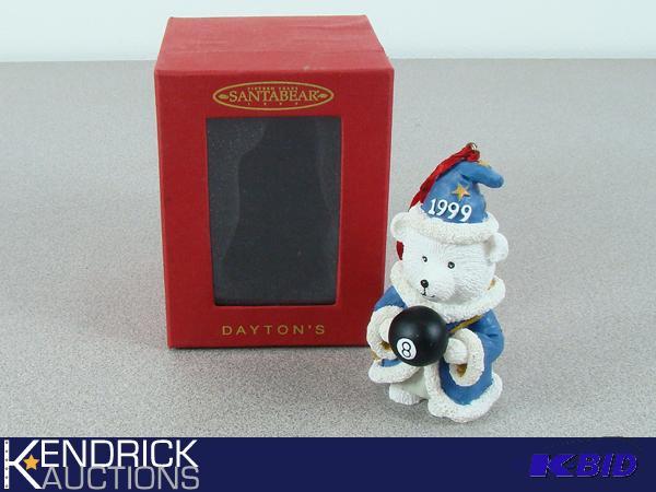 New in Box 1999 Santa Bear Christmas Ornament