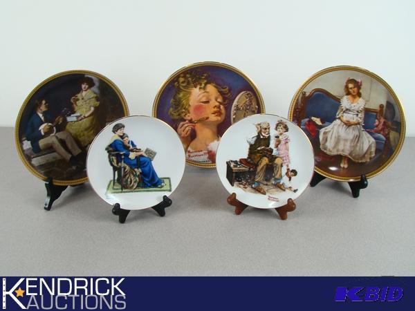 5 MINT Condition Norman Rockwell Collector Plates