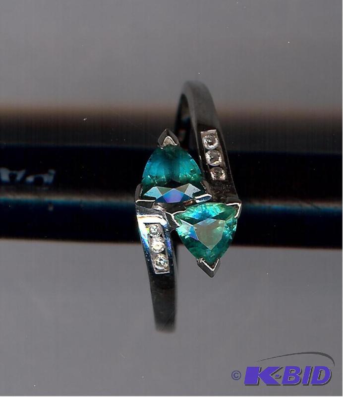 10K white gold ring weighs 1.1 dwt .Contains ...