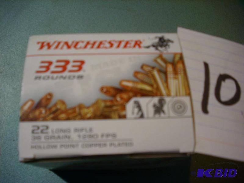 Winchester .22LR ammo, 333 rounds...