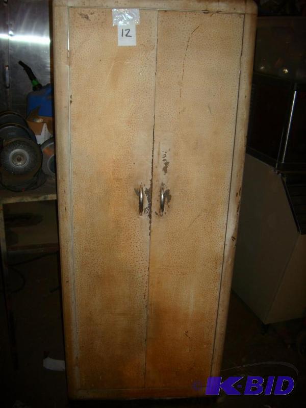 Steel cabinet with contents...