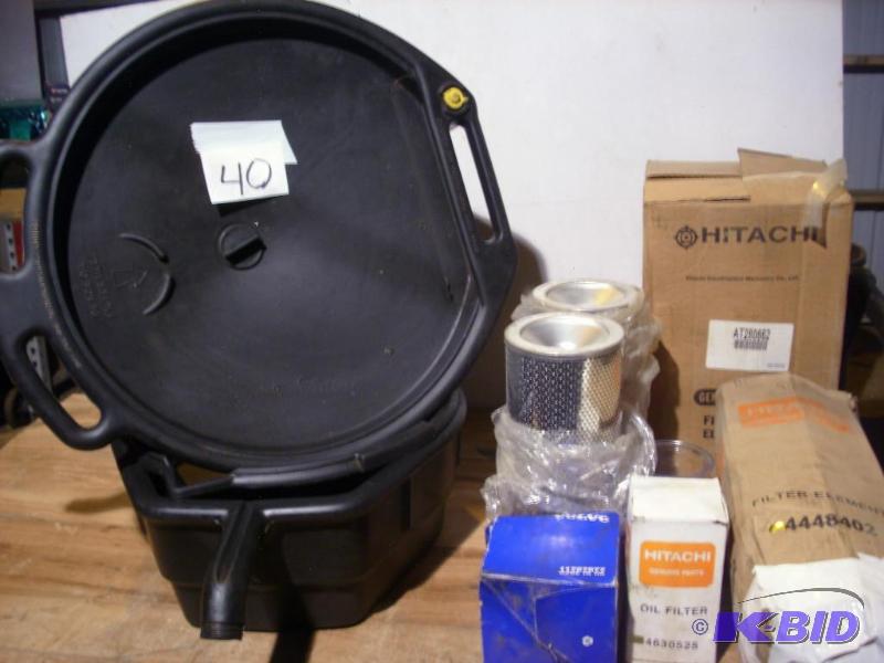 3 drain pans and assorted filters...