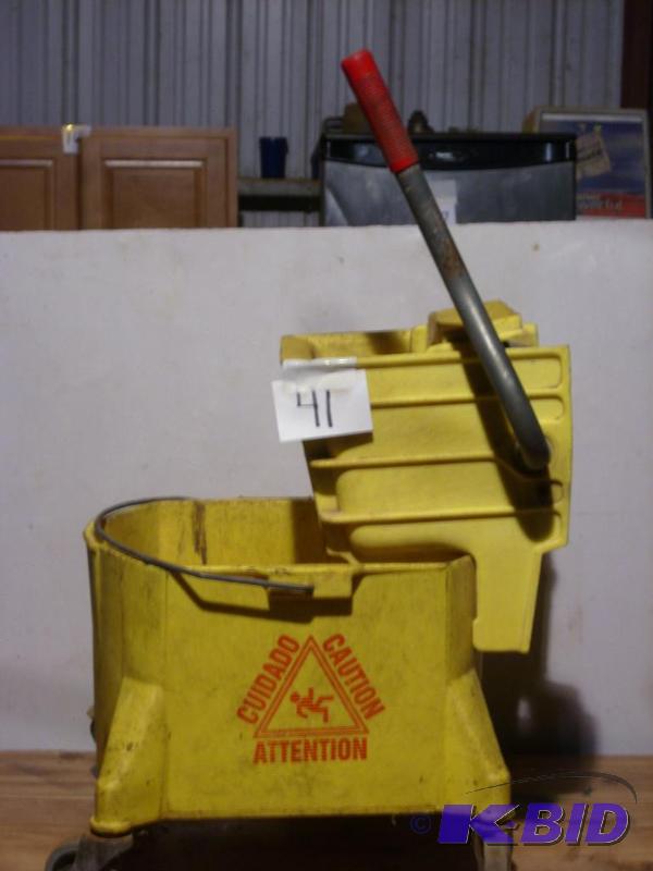Mop bucket...