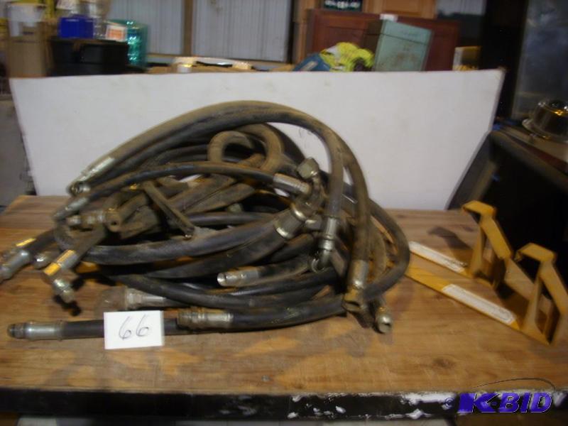 Large lot of hydraulic hoses and roof jacks...