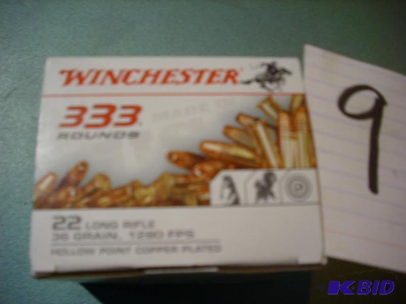 Winchester .22LR ammo, 333 rounds...
