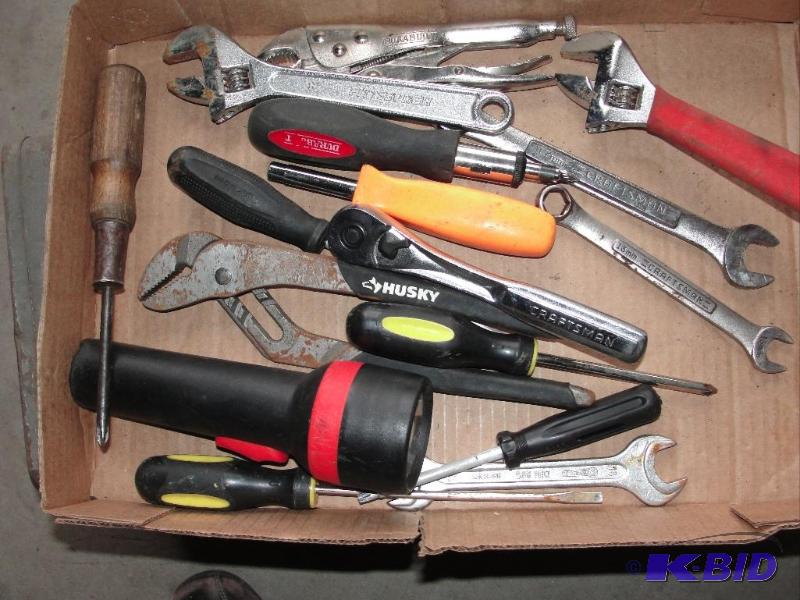 Box of Random Tools and with Metal Tool box