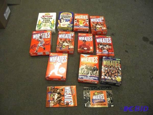 lot 27 image: Collectible Cereal Boxes   Boxes are empty ...