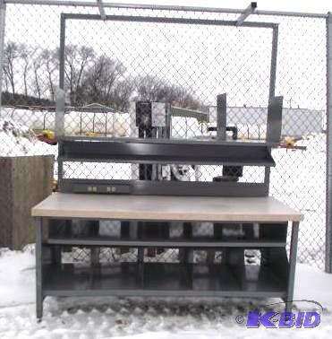 lot 8 image: Large Work Bench   Multiple storage areas and...