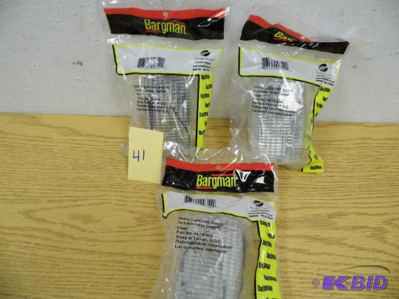 3 Bargman Utility Lights w Switch